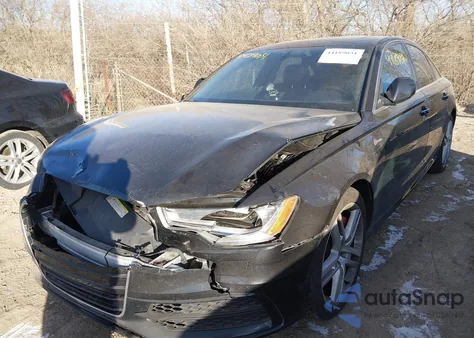 2014 Audi A6 3.0T Premium Plus from USA, damaged, VIN WAUHGAFC3EN033765